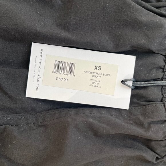 WE WORE WHAT WINDBREAKER NYLON BIKER SHORT NWT SIZE XS NWT - Picture 2 of 4